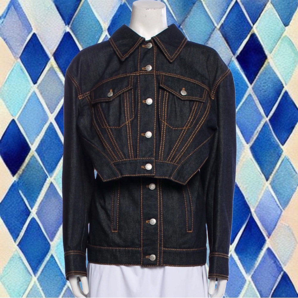 Alexander McQueen Deconstructed Jean Jacket